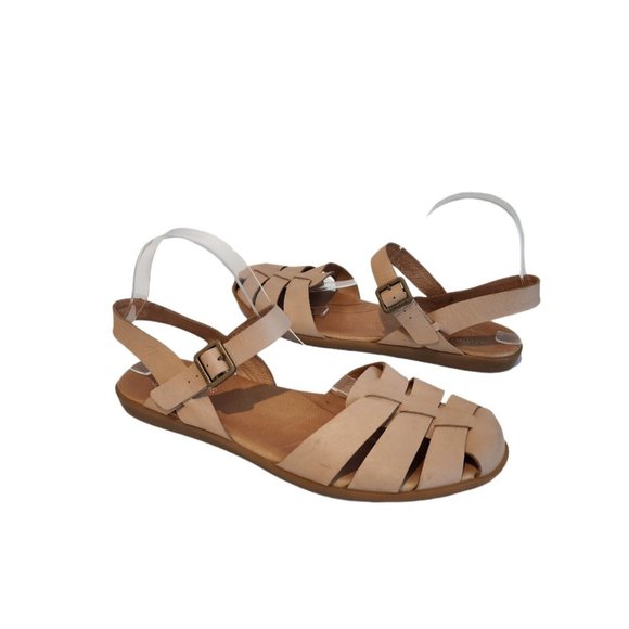 KorkEase Shoes Korkease Felda Braided Woven Leather Taupe